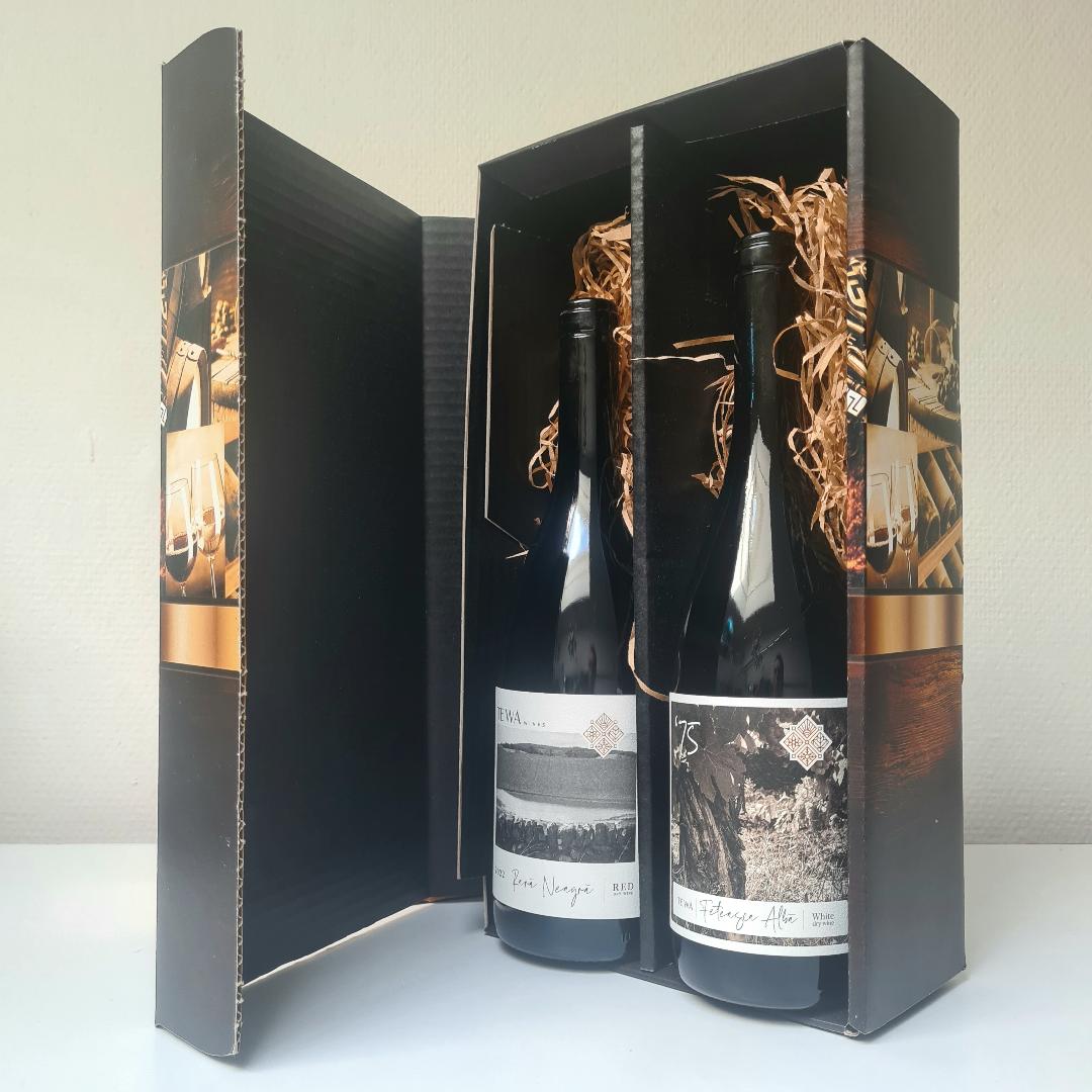 Wijndoos Moldavië / winebox Moldova / Wijngeschenkdoos / Winegift